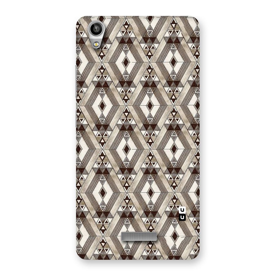 Brown Abstract Design Back Case for Lava-Pixel-V1