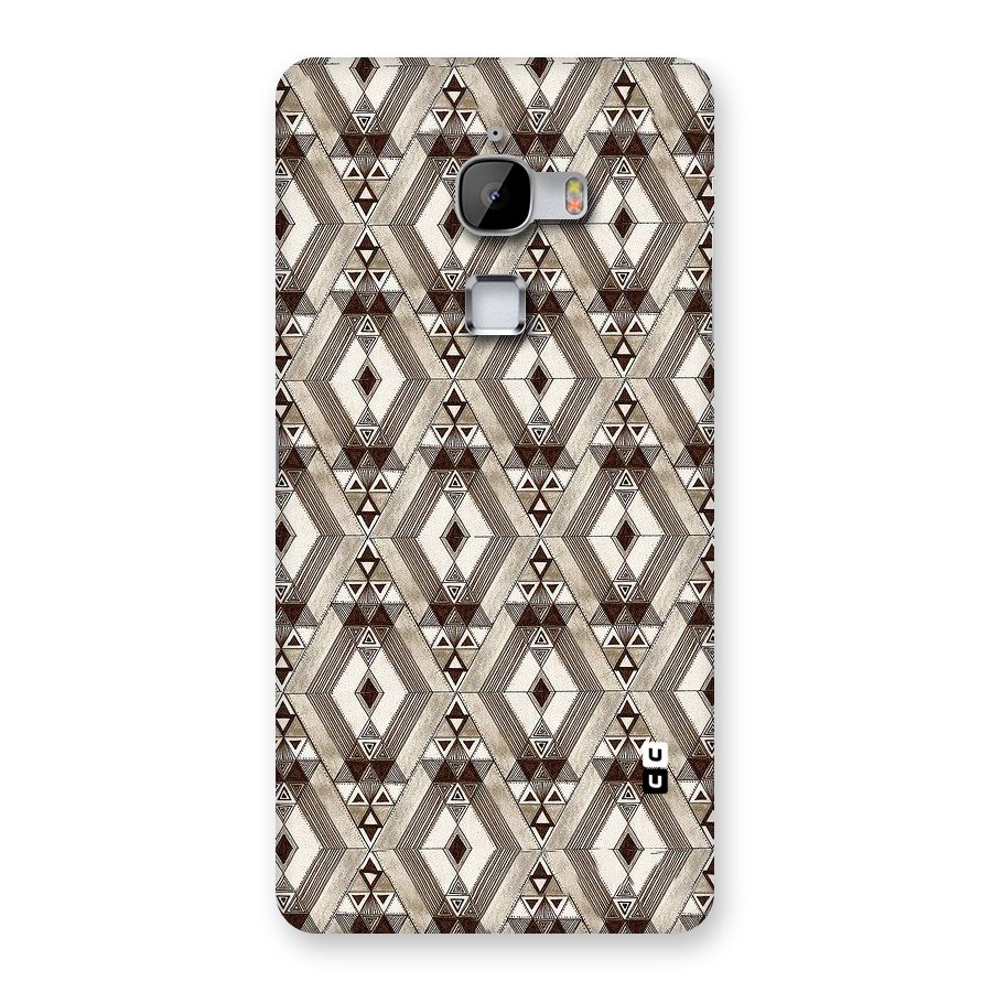Brown Abstract Design Back Case for LeTv Le Max