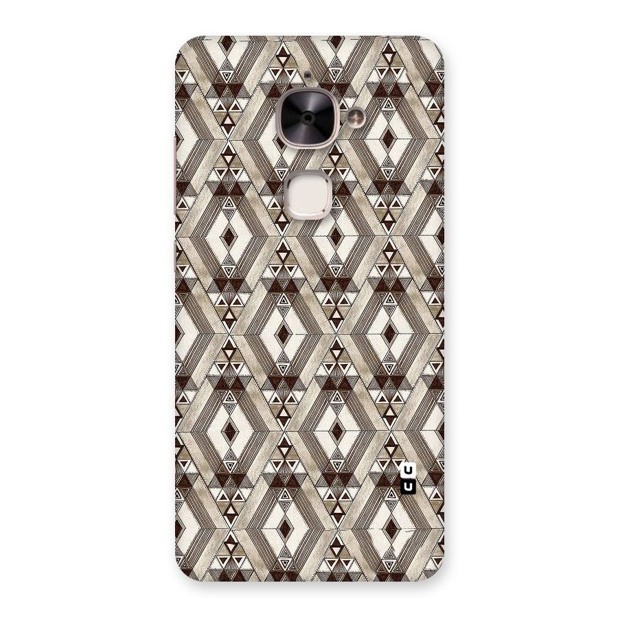 Brown Abstract Design Back Case for Le 2