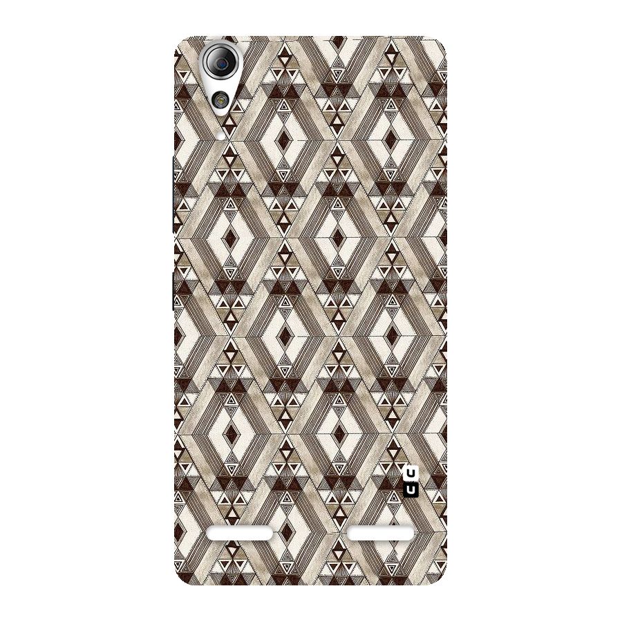 Brown Abstract Design Back Case for Lenovo A6000
