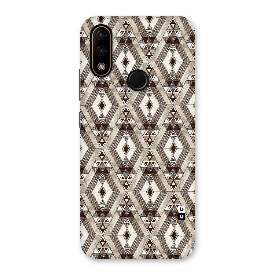 Brown Abstract Design Back Case for Lenovo A6 Note