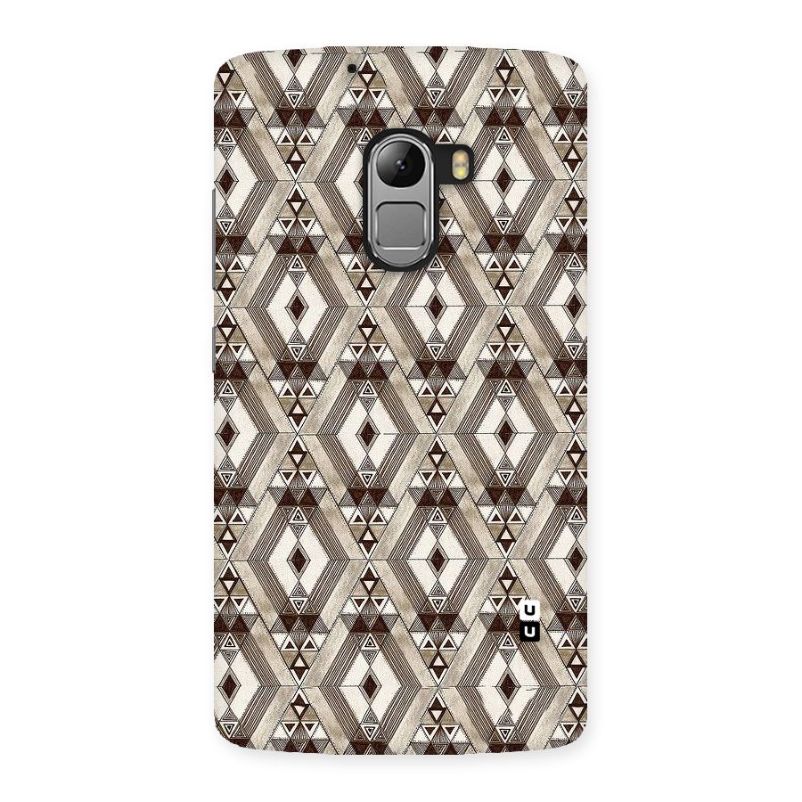 Brown Abstract Design Back Case for Lenovo K4 Note