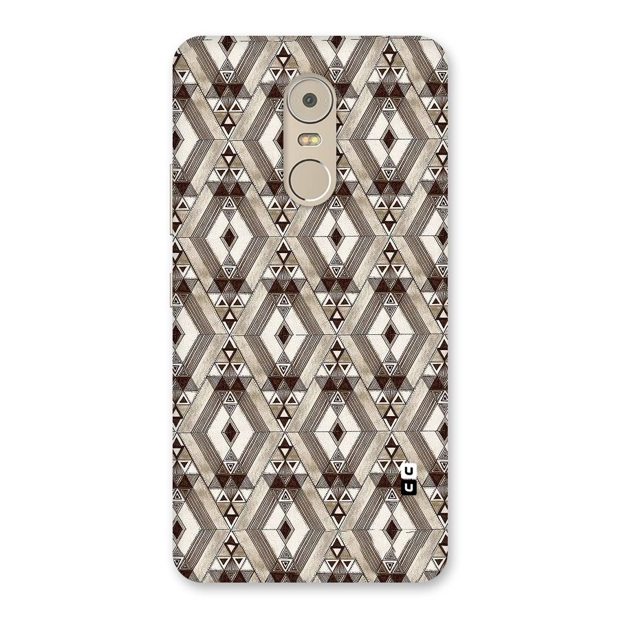 Brown Abstract Design Back Case for Lenovo K6 Note
