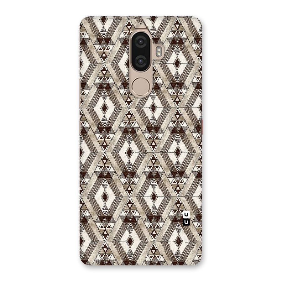 Brown Abstract Design Back Case for Lenovo K8 Note