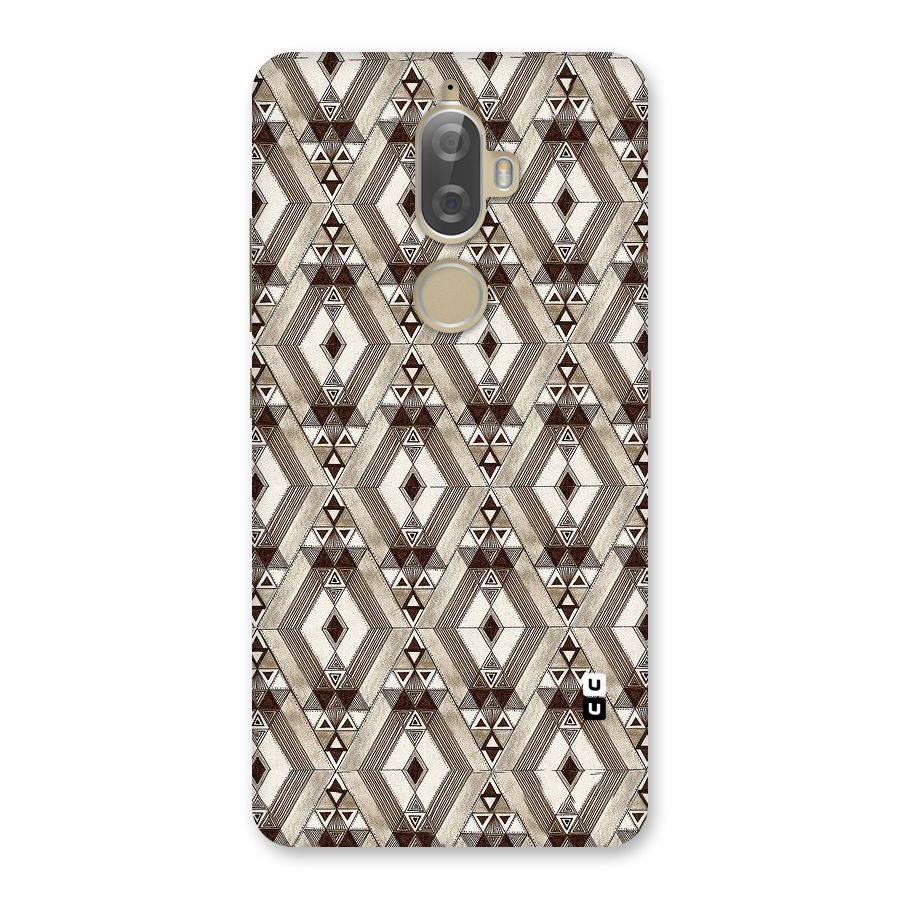 Brown Abstract Design Back Case for Lenovo K8 Plus