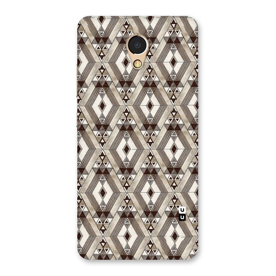 Brown Abstract Design Back Case for Lenovo P2