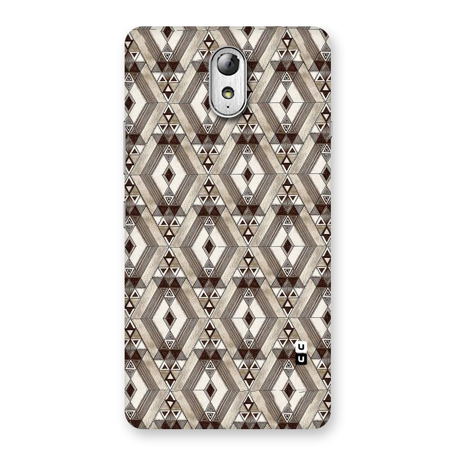 Brown Abstract Design Back Case for Lenovo Vibe P1M