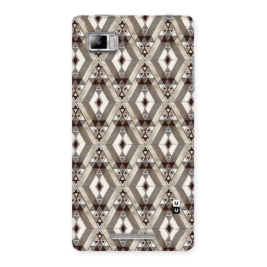 Brown Abstract Design Back Case for Lenovo Vibe Z K910