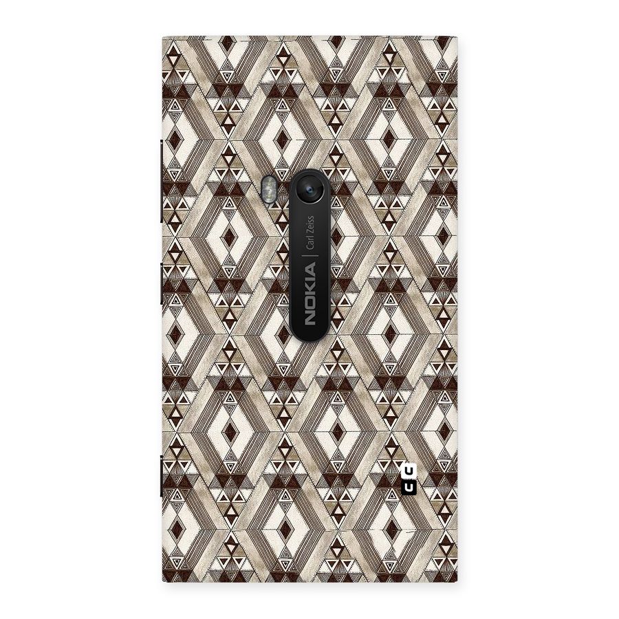 Brown Abstract Design Back Case for Lumia 920