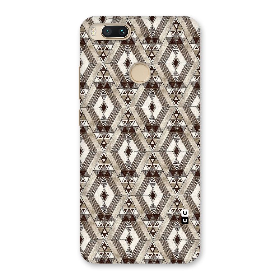 Brown Abstract Design Back Case for Mi A1