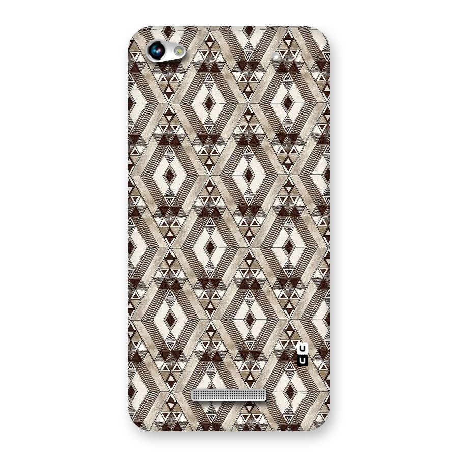 Brown Abstract Design Back Case for Micromax Hue 2