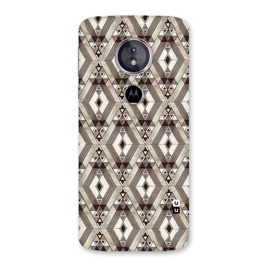 Brown Abstract Design Back Case for Moto E5