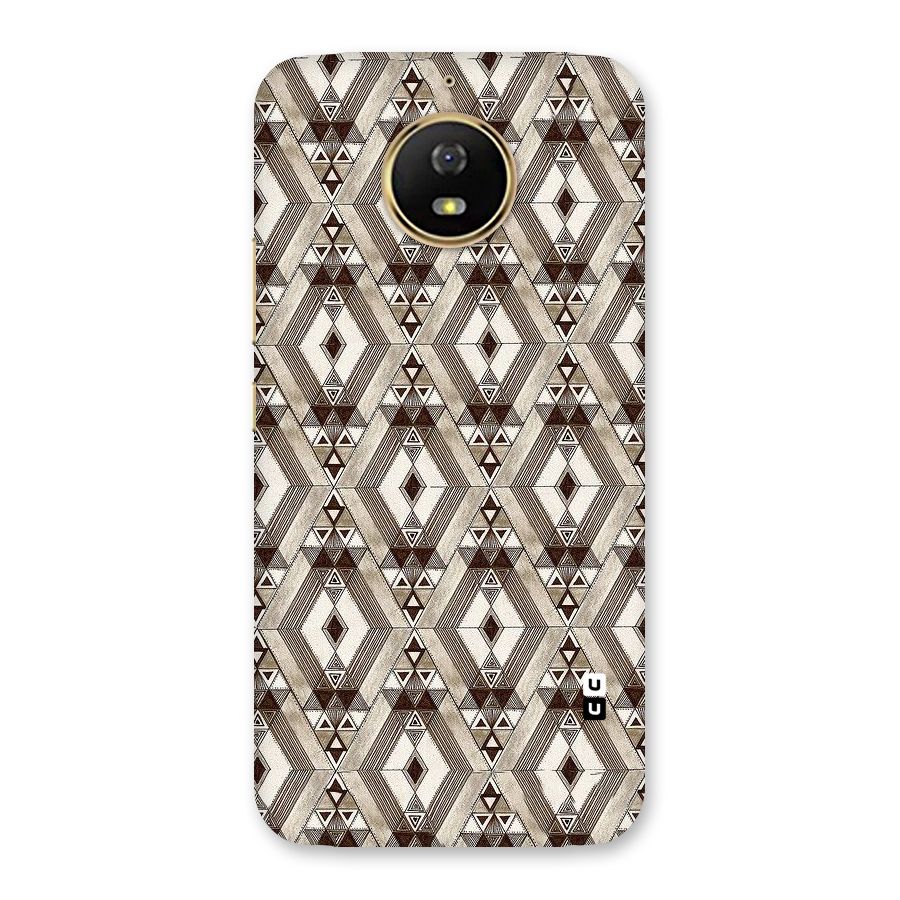 Brown Abstract Design Back Case for Moto G5s