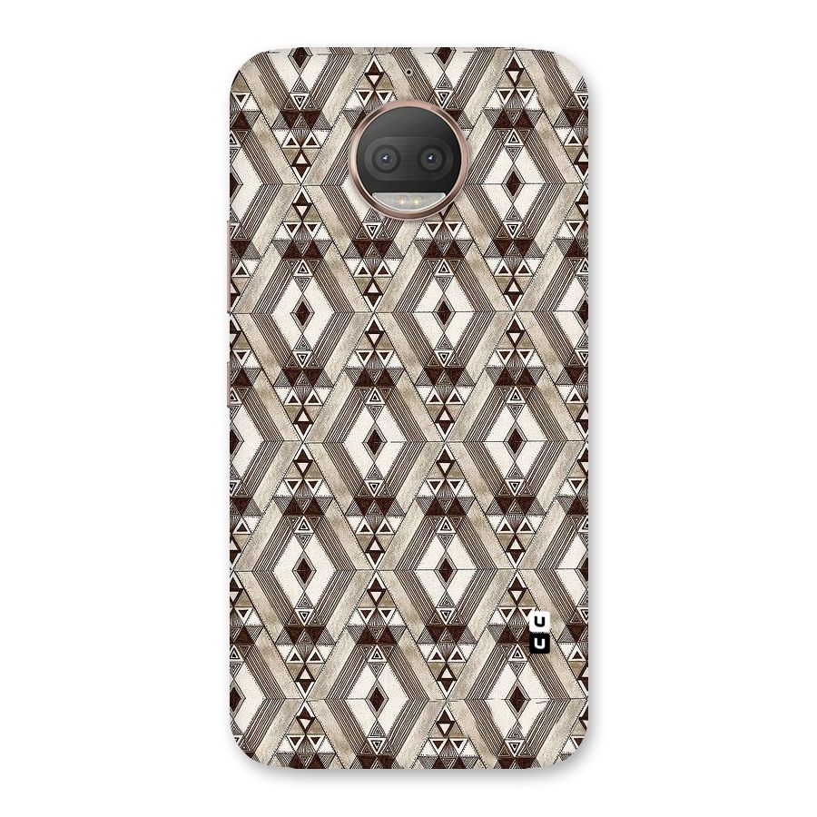 Brown Abstract Design Back Case for Moto G5s Plus