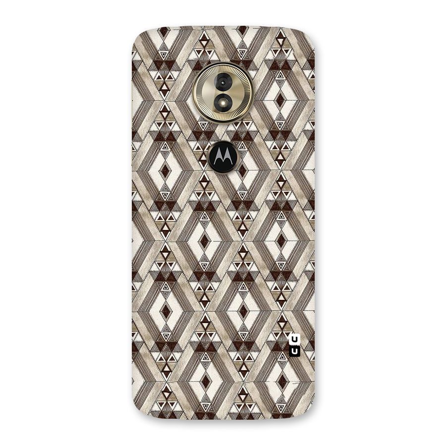 Brown Abstract Design Back Case for Moto G6 Play