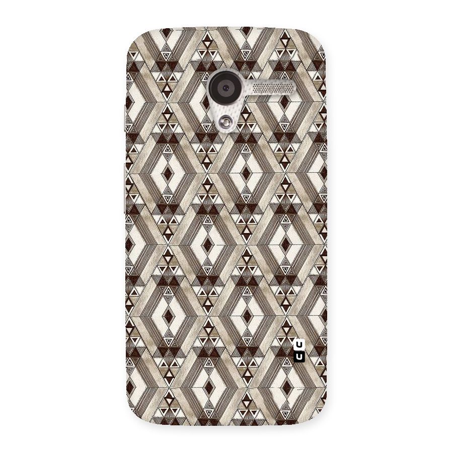 Brown Abstract Design Back Case for Moto X