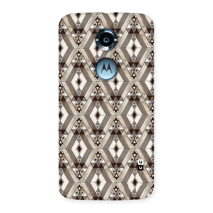 Brown Abstract Design Back Case for Moto X 2nd Gen