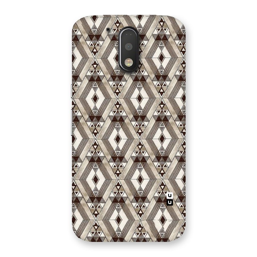 Brown Abstract Design Back Case for Motorola Moto G4 Plus