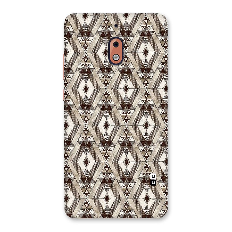 Brown Abstract Design Back Case for Nokia 2.1