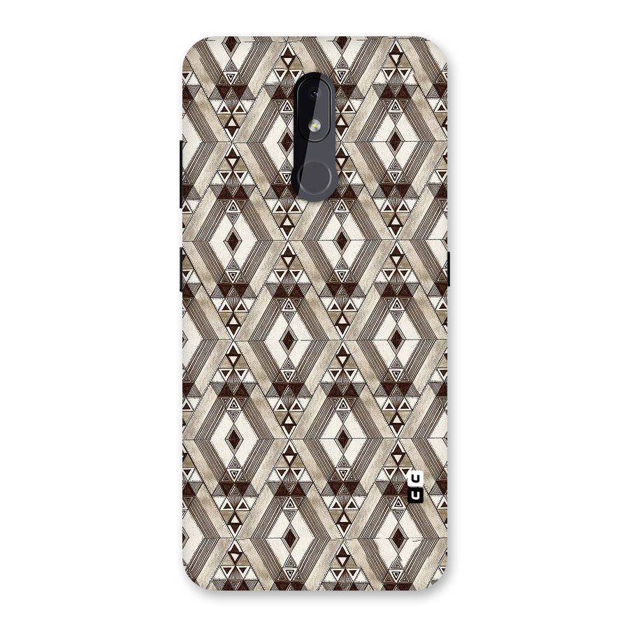 Brown Abstract Design Back Case for Nokia 3.2