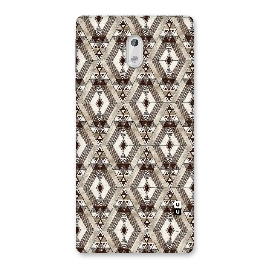 Brown Abstract Design Back Case for Nokia 3