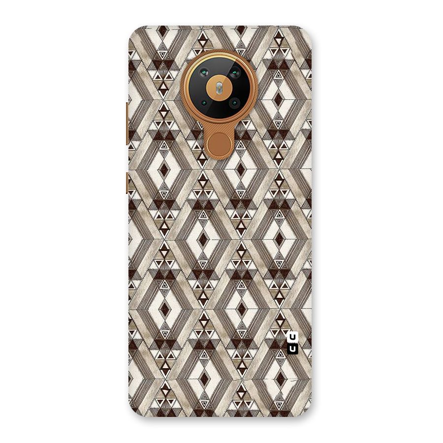 Brown Abstract Design Back Case for Nokia 5.3