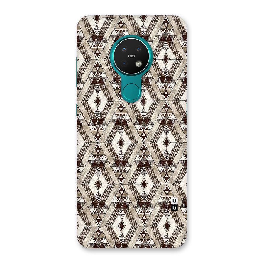 Brown Abstract Design Back Case for Nokia 7.2