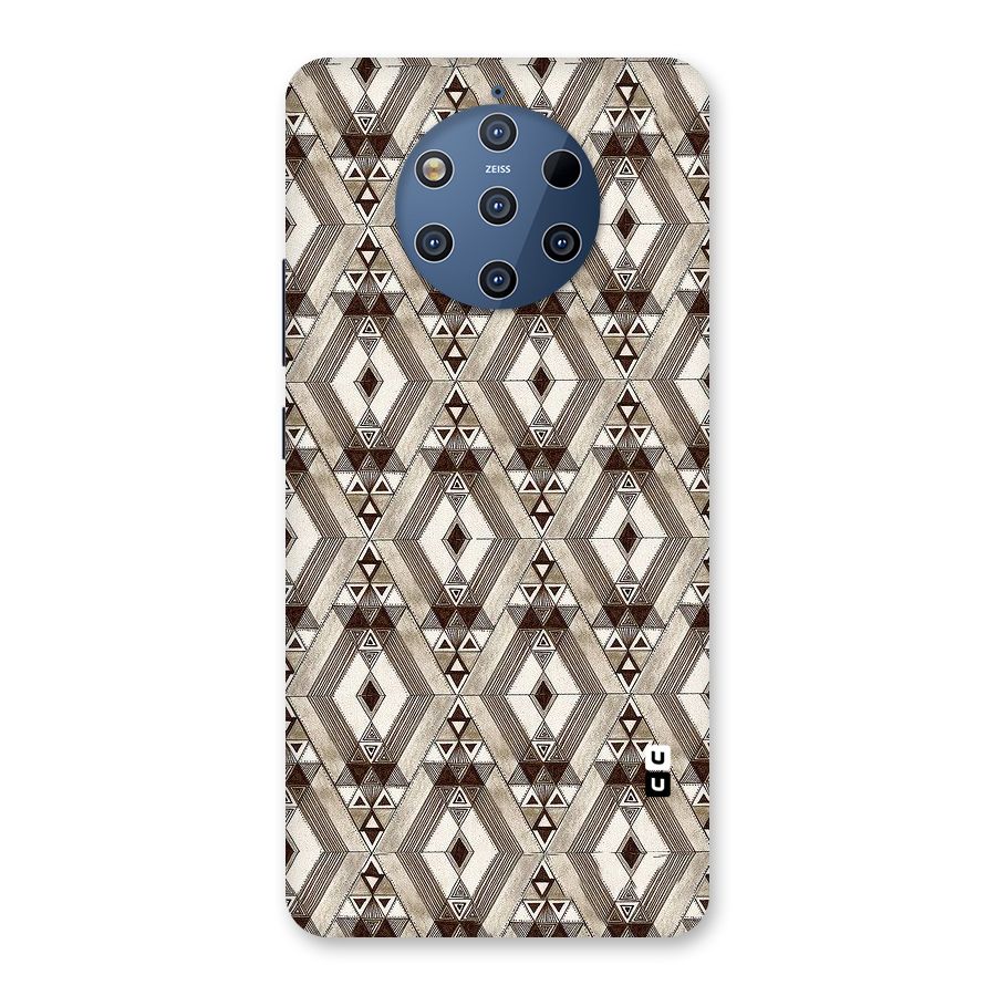 Brown Abstract Design Back Case for Nokia 9 PureView