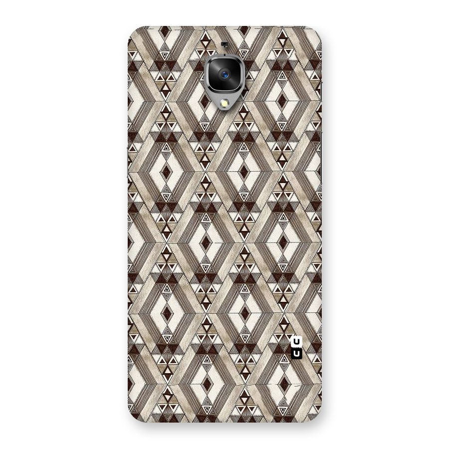 Brown Abstract Design Back Case for OnePlus 3T