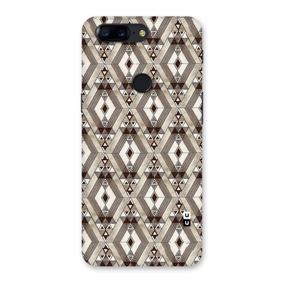 Brown Abstract Design Back Case for OnePlus 5T