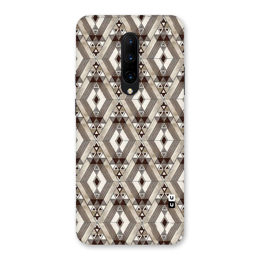 Brown Abstract Design Back Case for OnePlus 7 Pro