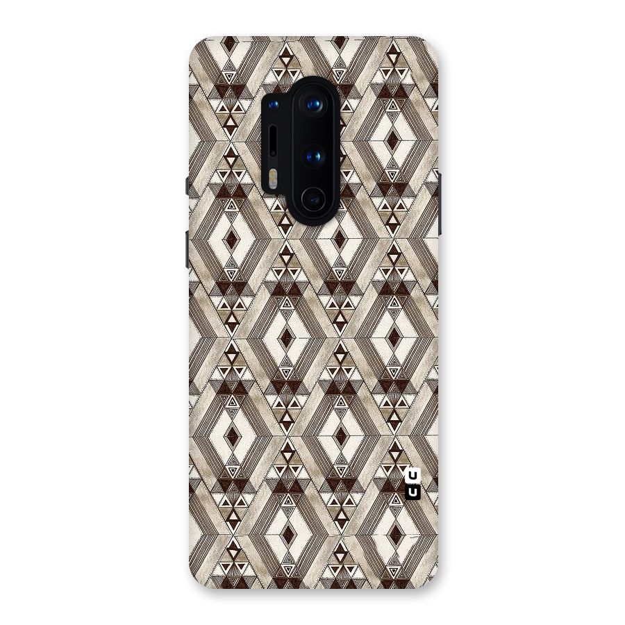 Brown Abstract Design Back Case for OnePlus 8 Pro