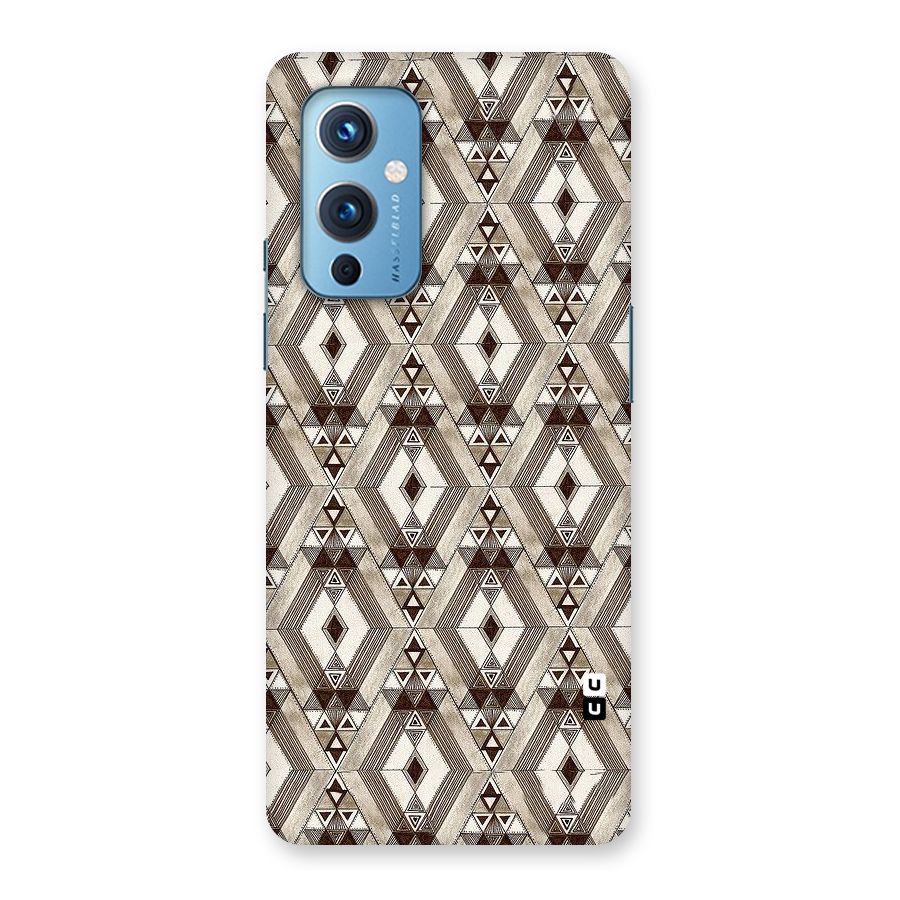 Brown Abstract Design Back Case for OnePlus 9