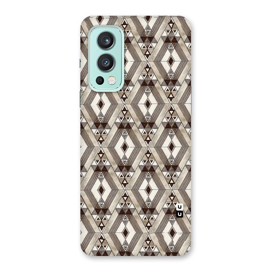 Brown Abstract Design Back Case for OnePlus Nord 2 5G