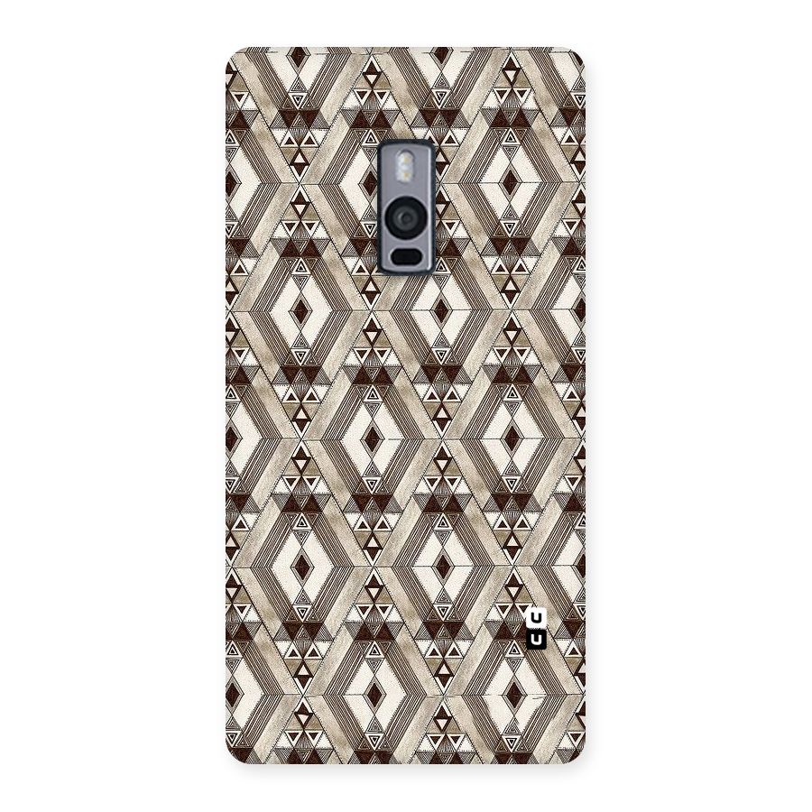Brown Abstract Design Back Case for OnePlus Two