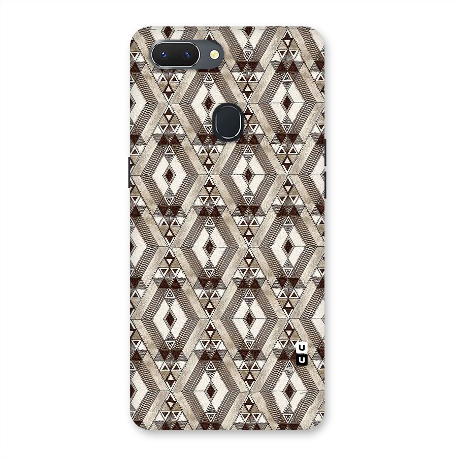 Brown Abstract Design Back Case for Oppo Realme 2