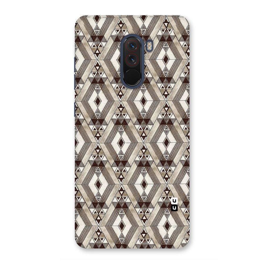 Brown Abstract Design Back Case for Poco F1