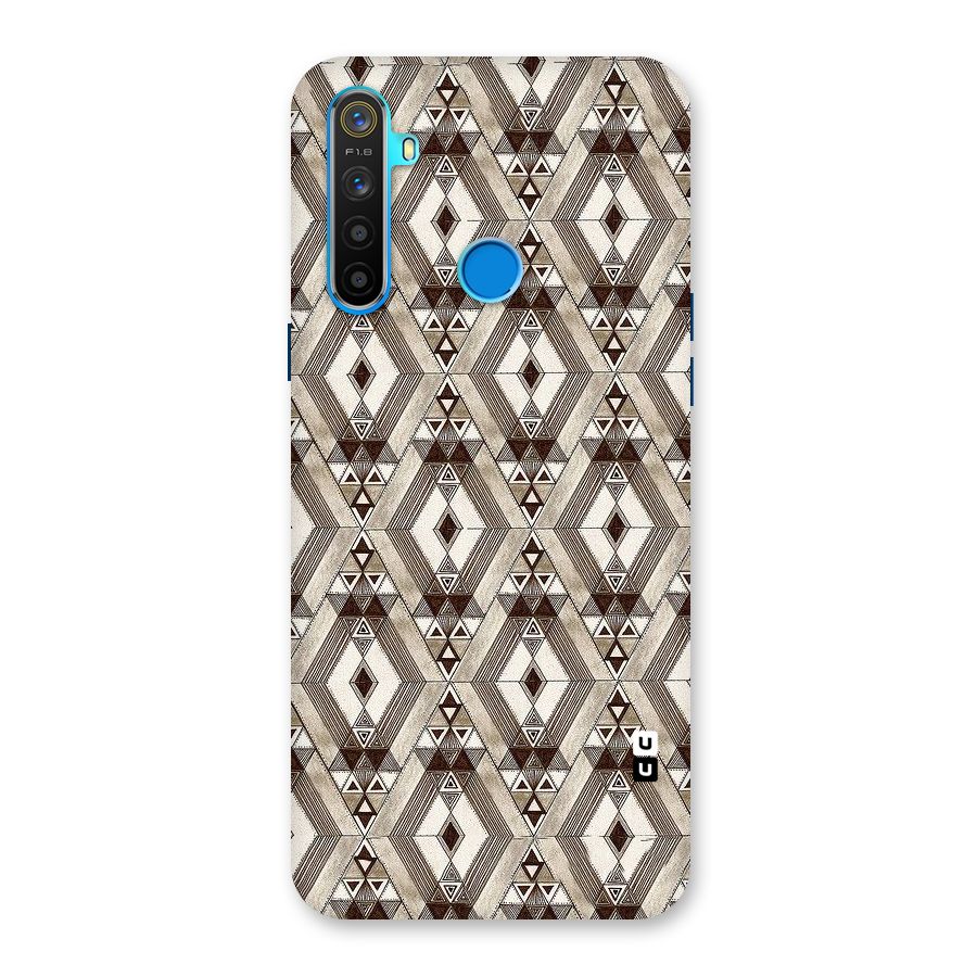 Brown Abstract Design Back Case for Realme 5s