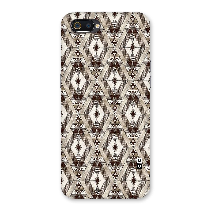 Brown Abstract Design Back Case for Realme C2
