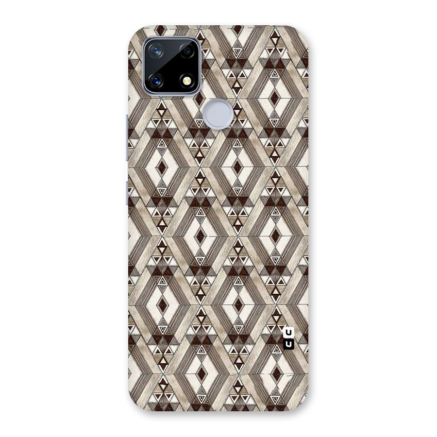 Brown Abstract Design Back Case for Realme Narzo 20