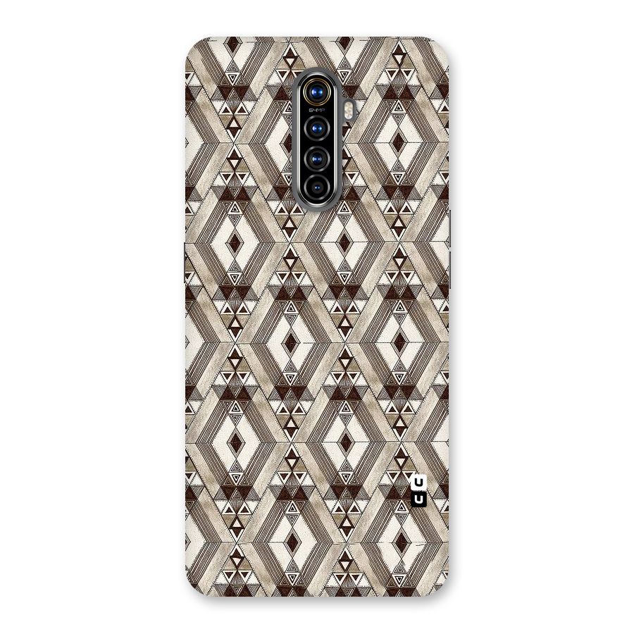 Brown Abstract Design Back Case for Realme X2 Pro