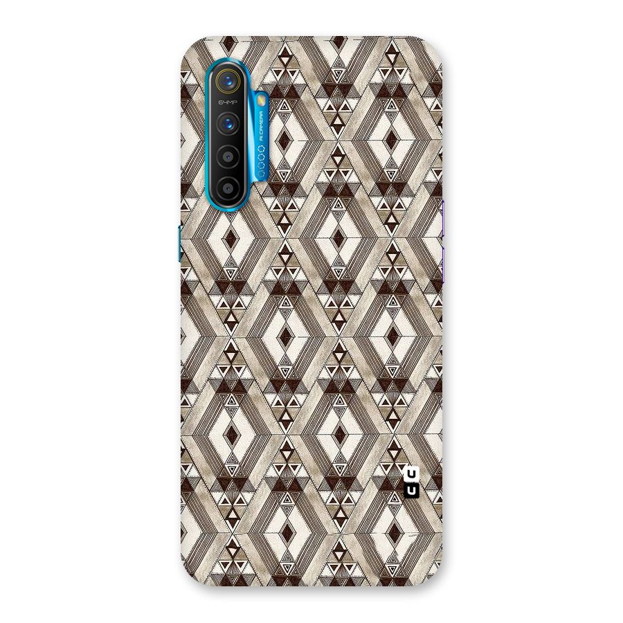 Brown Abstract Design Back Case for Realme XT