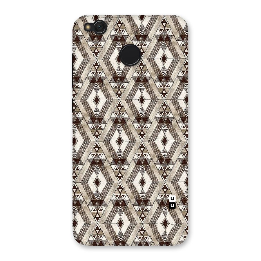 Brown Abstract Design Back Case for Redmi 4
