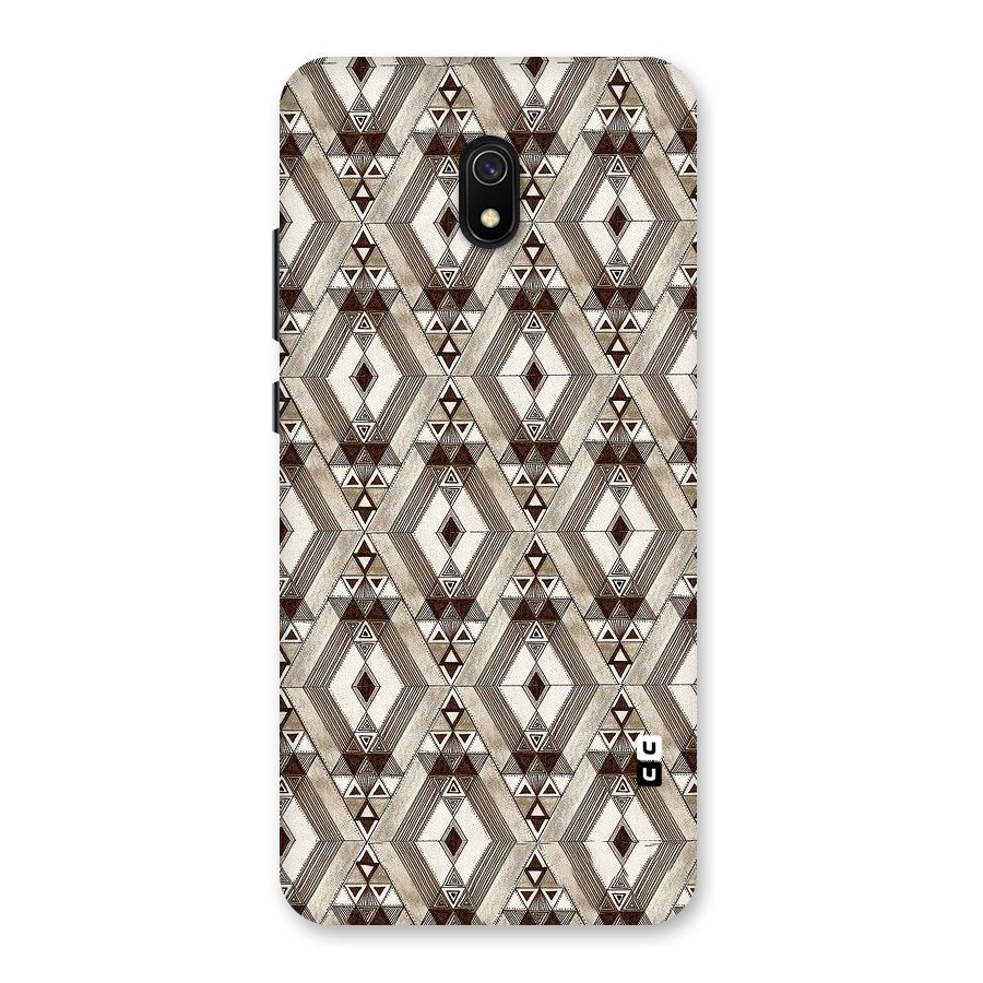 Brown Abstract Design Back Case for Redmi 8A