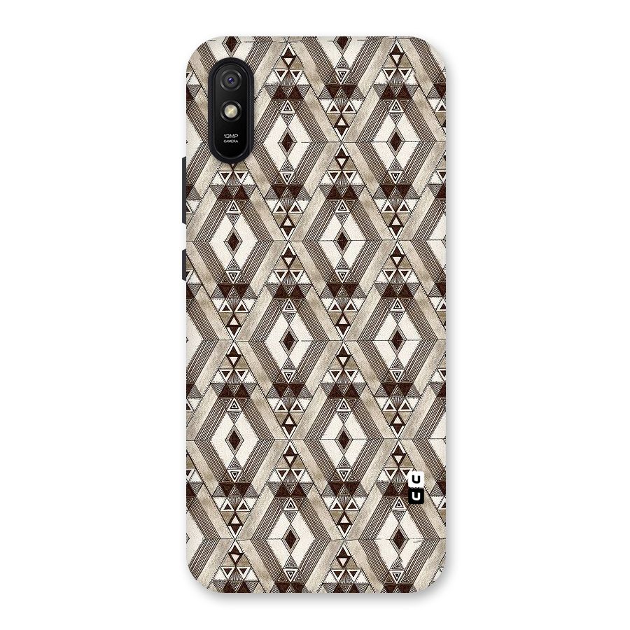 Brown Abstract Design Back Case for Redmi 9A