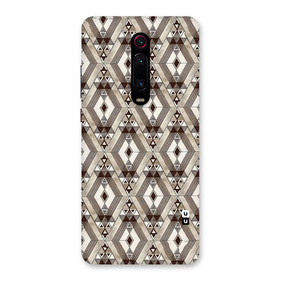 Brown Abstract Design Back Case for Redmi K20 Pro