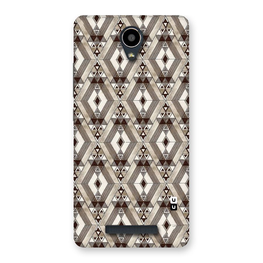 Brown Abstract Design Back Case for Redmi Note 2
