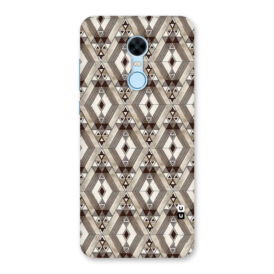 Brown Abstract Design Back Case for Redmi Note 5