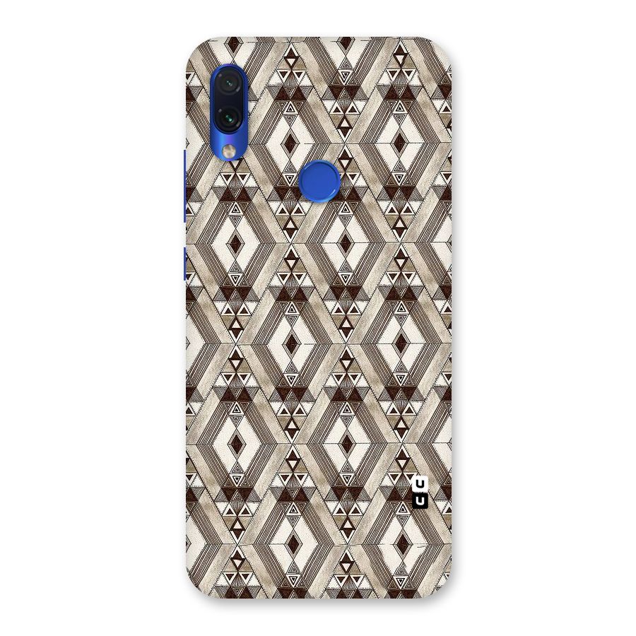Brown Abstract Design Back Case for Redmi Note 7