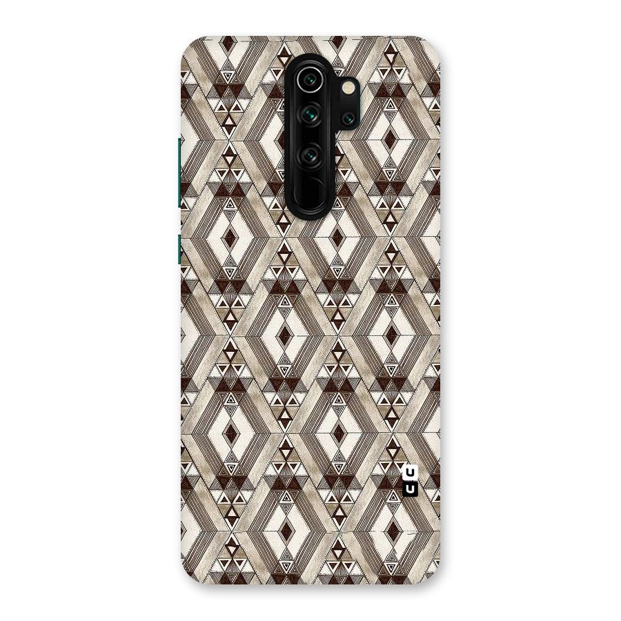 Brown Abstract Design Back Case for Redmi Note 8 Pro